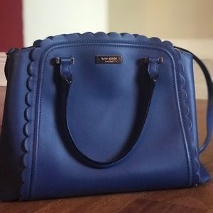 Blue Scalloped Kate Spade Satchel
